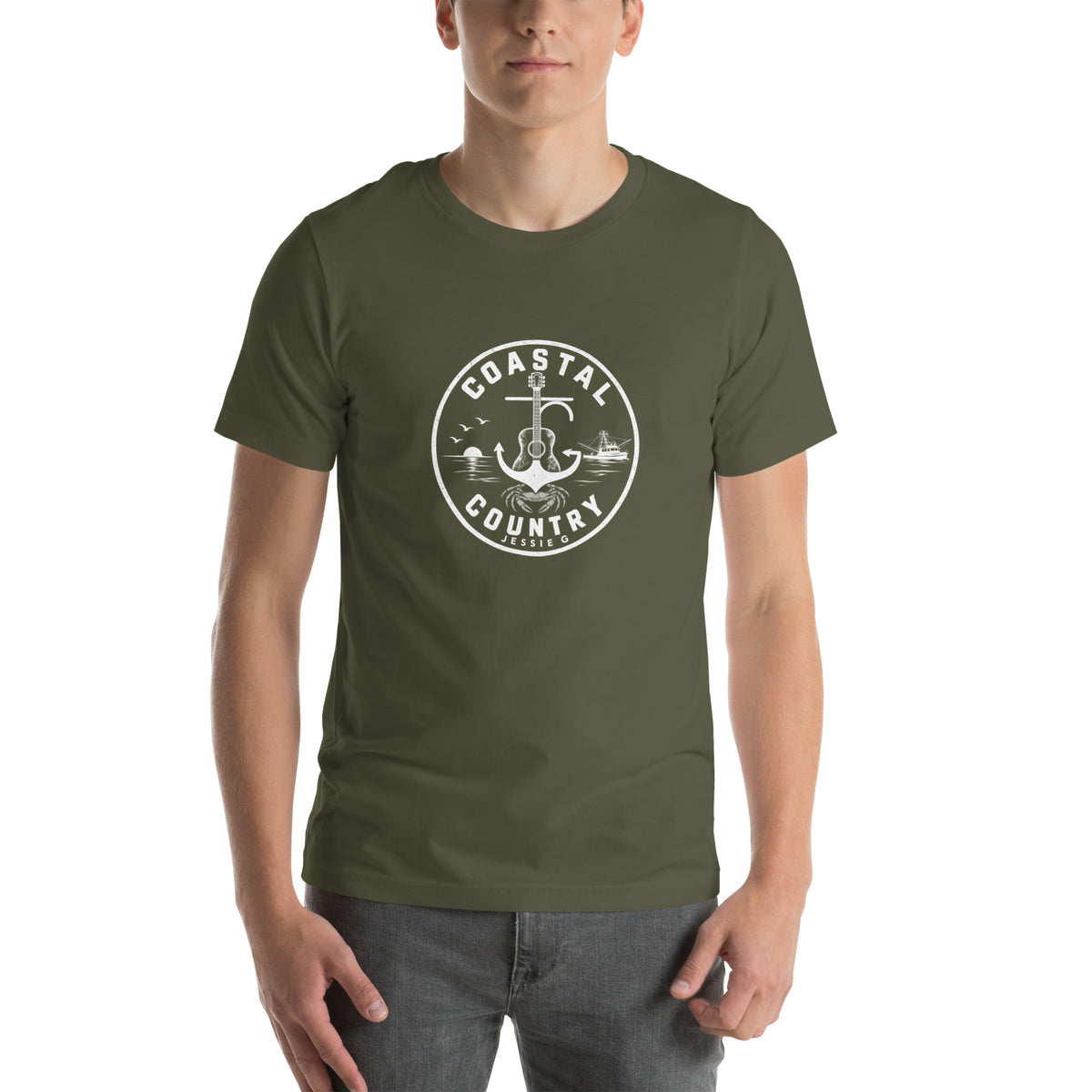 Coastal Country Guitar Unisex t-shirt